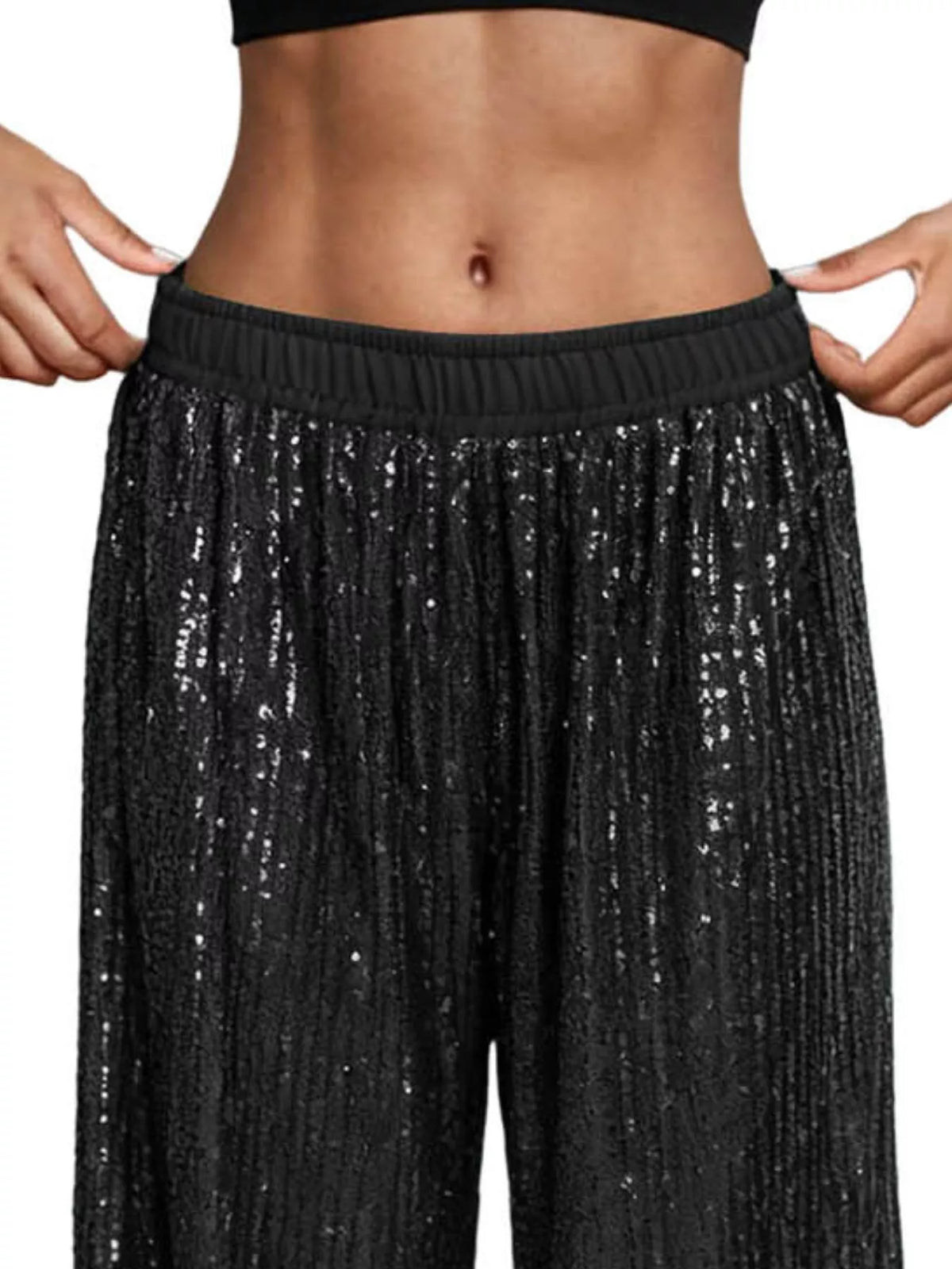 The Champagne Sequin Wide-Leg Pants – image 17