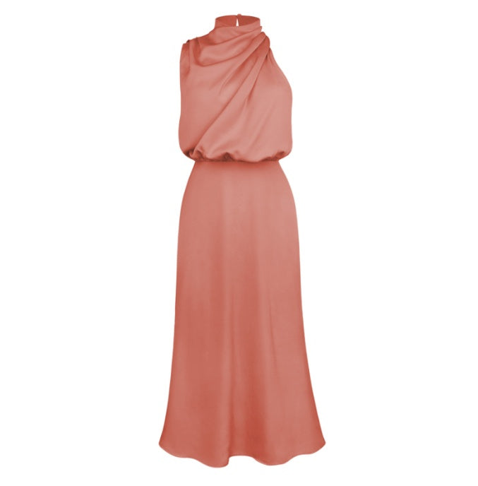 The Velvet Hour Satin High-Neck Midi – image 21
