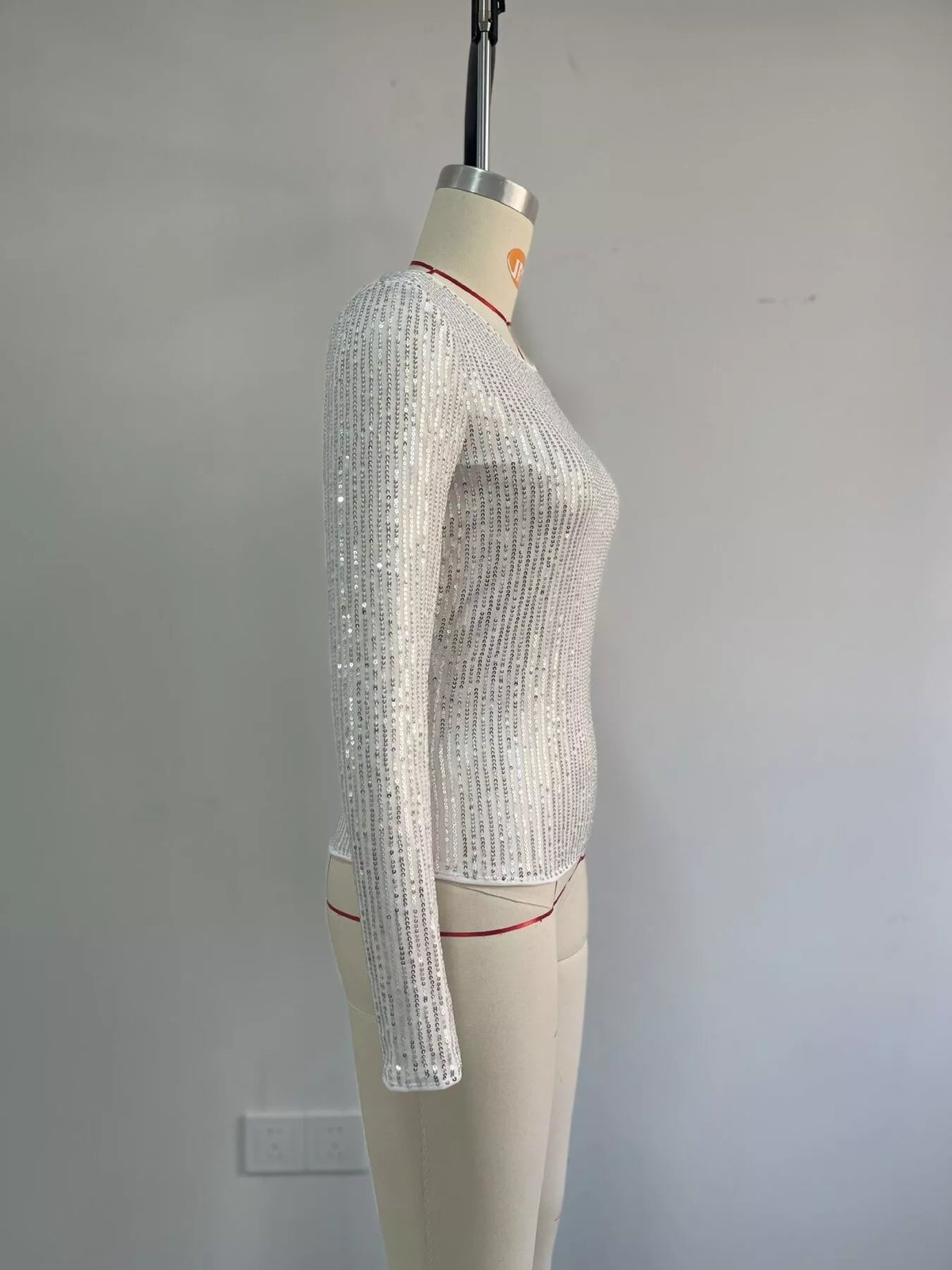 The Sequin Long-Sleeve Crop Top – image 17