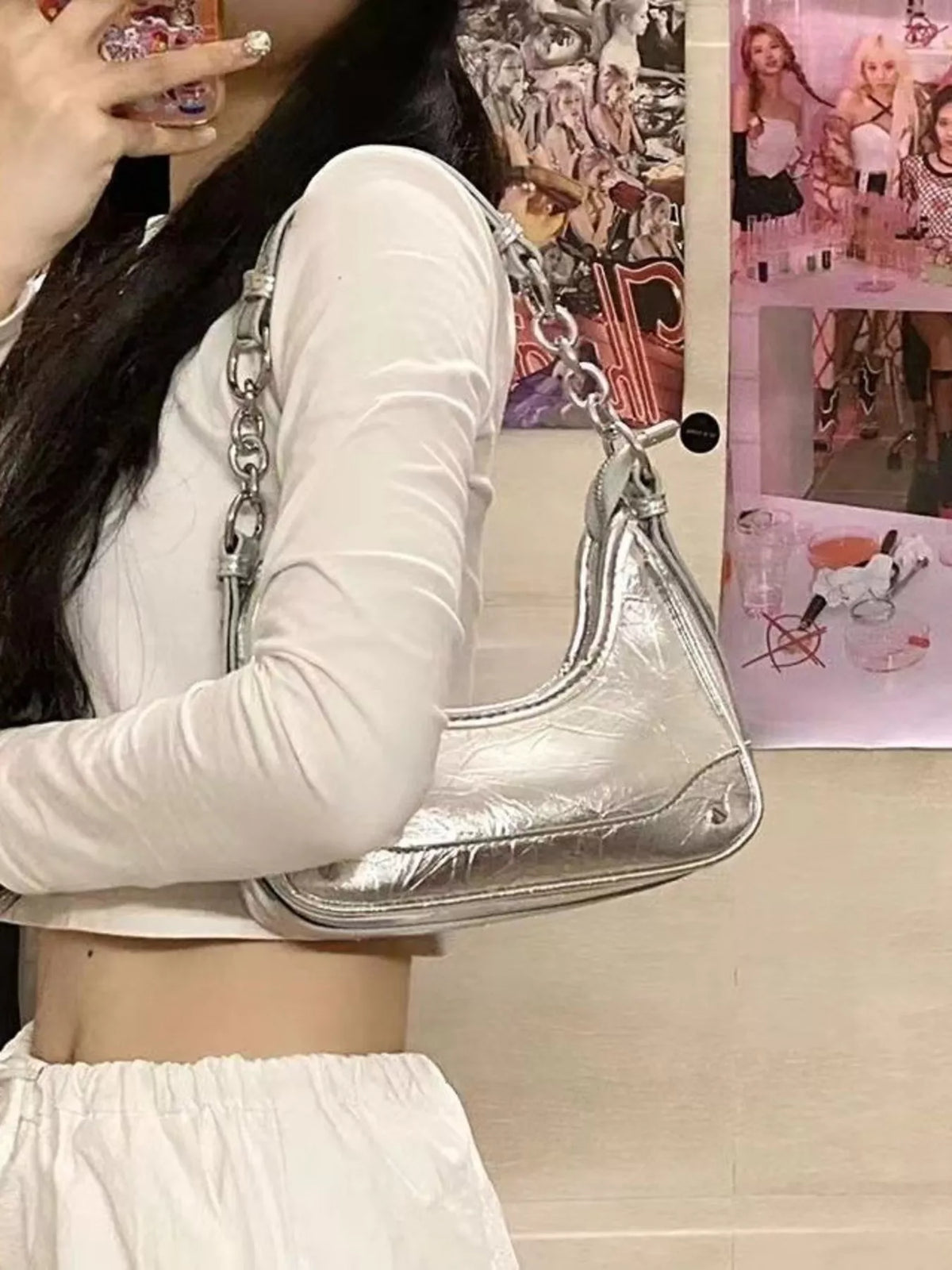 The Silver Chain Shoulder Bag – image 2
