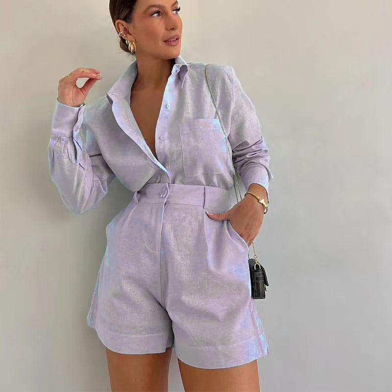 The Capri Linen-Look Blazer & Short Set – image 3