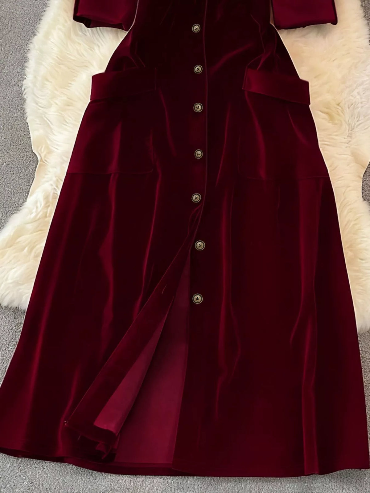 The Velvet Button-Down Midi – image 8