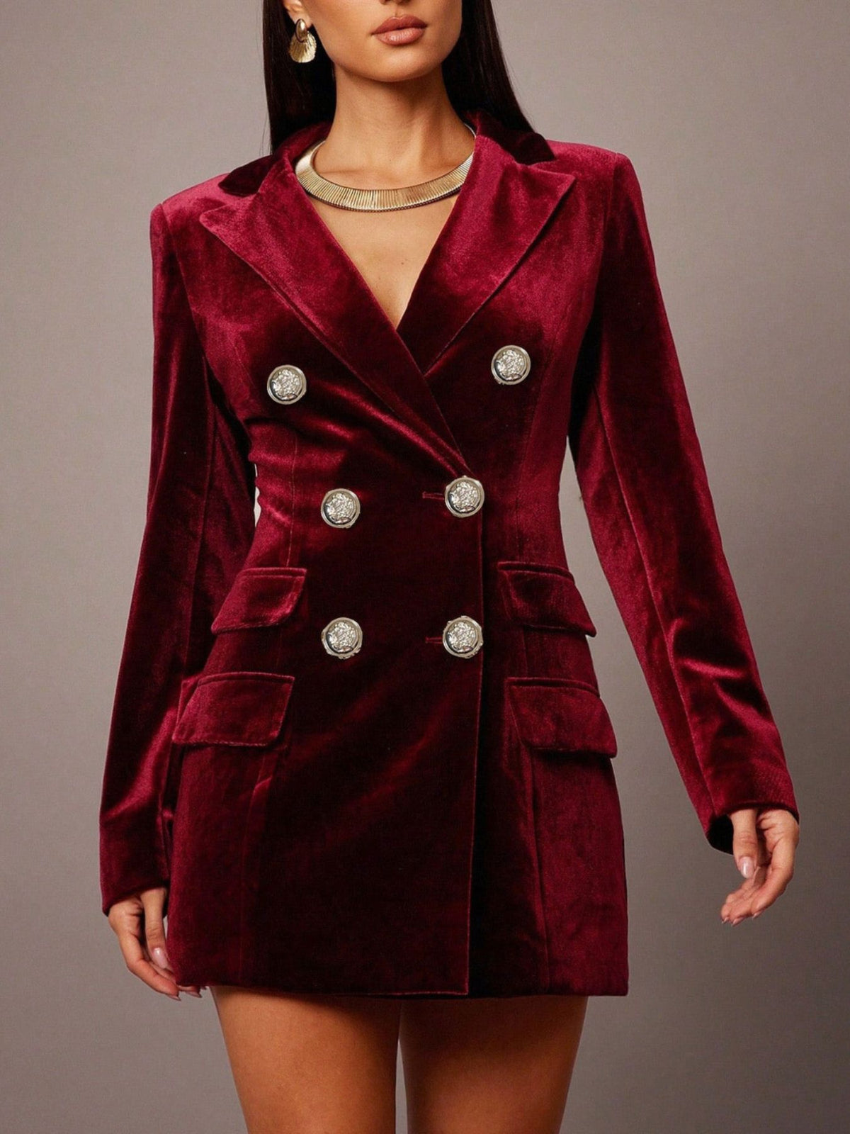 The Sovereign Velvet Blazer Dress – image 3
