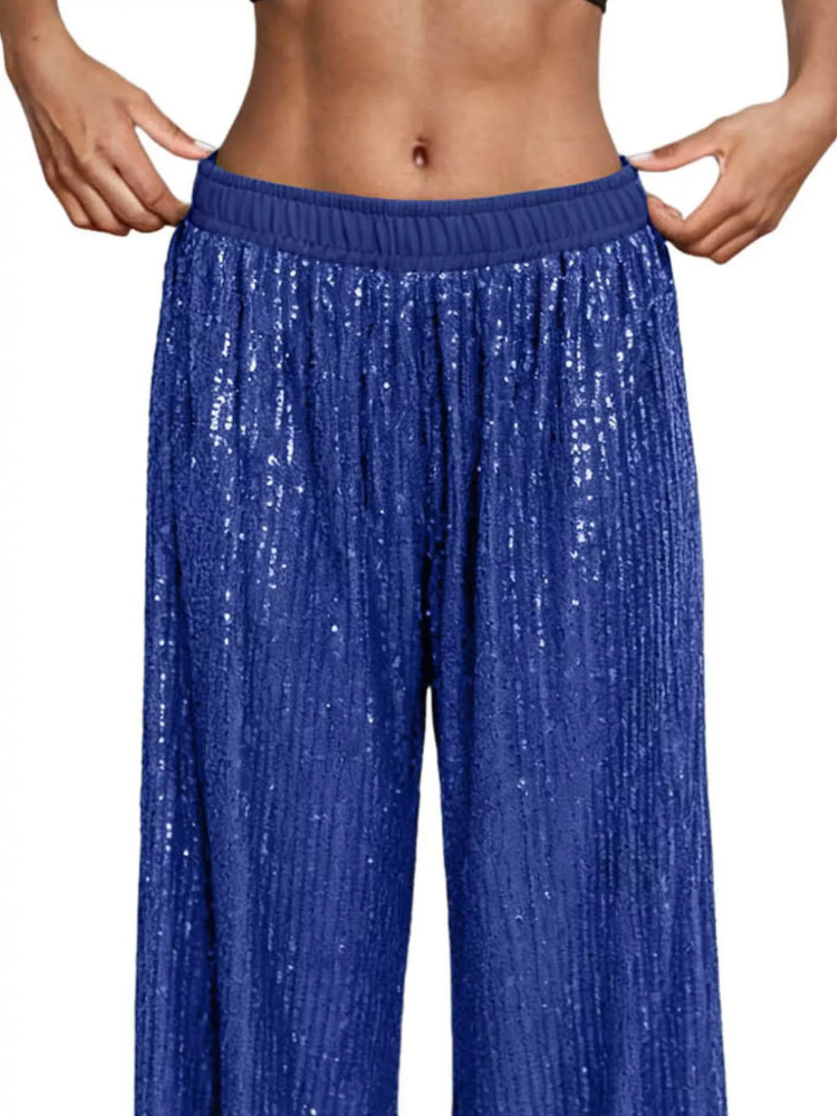 The Champagne Sequin Wide-Leg Pants – image 5