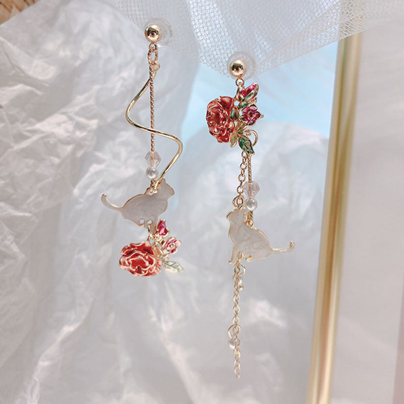The Rose Noir Drop Earrings – image 8
