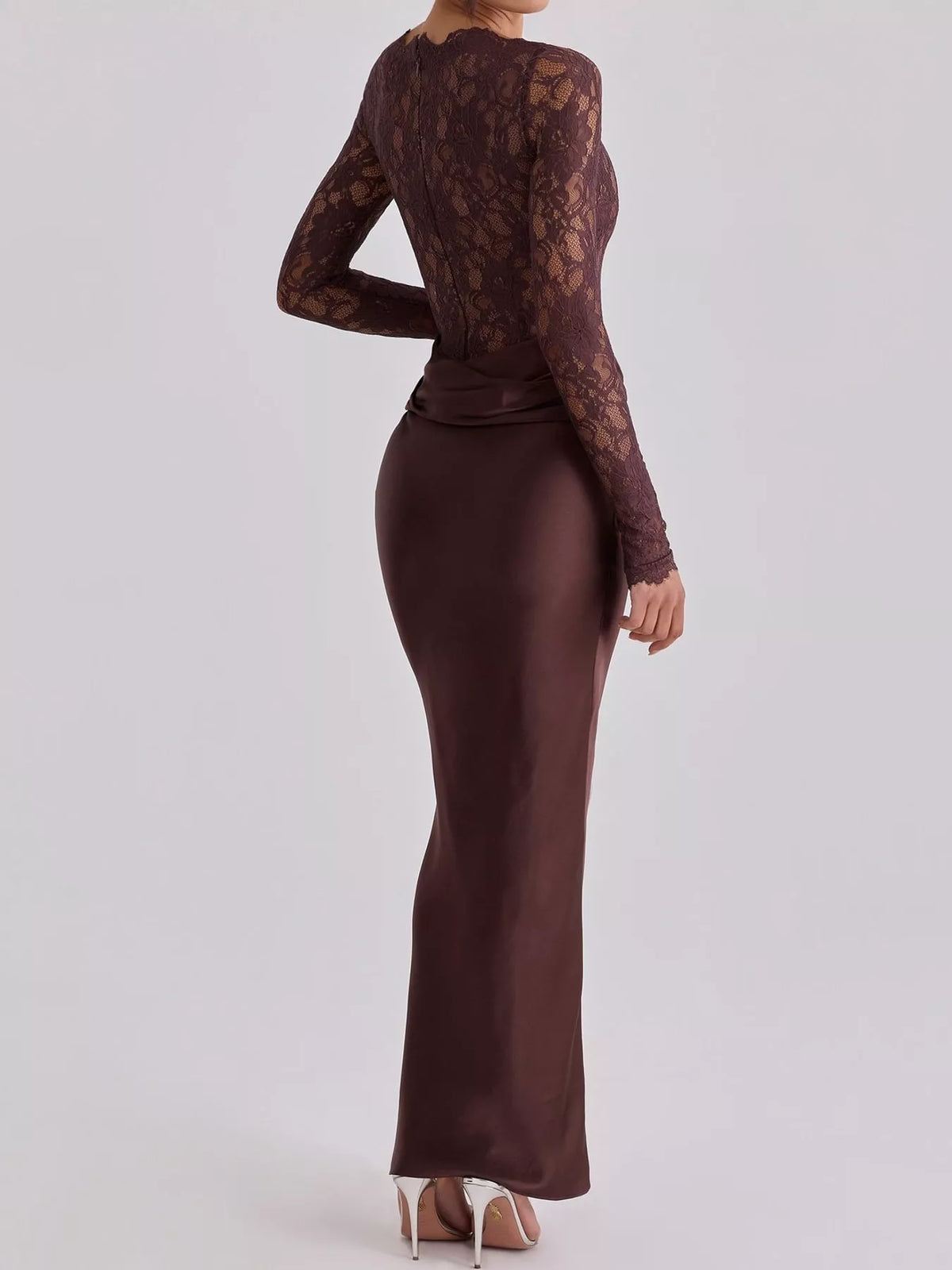 The Contessa Lace & Satin Maxi – image 7