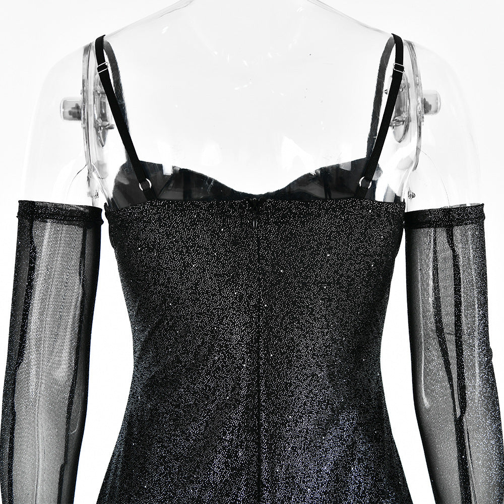 The Starlight Glitter Mesh Corset Mini – image 7