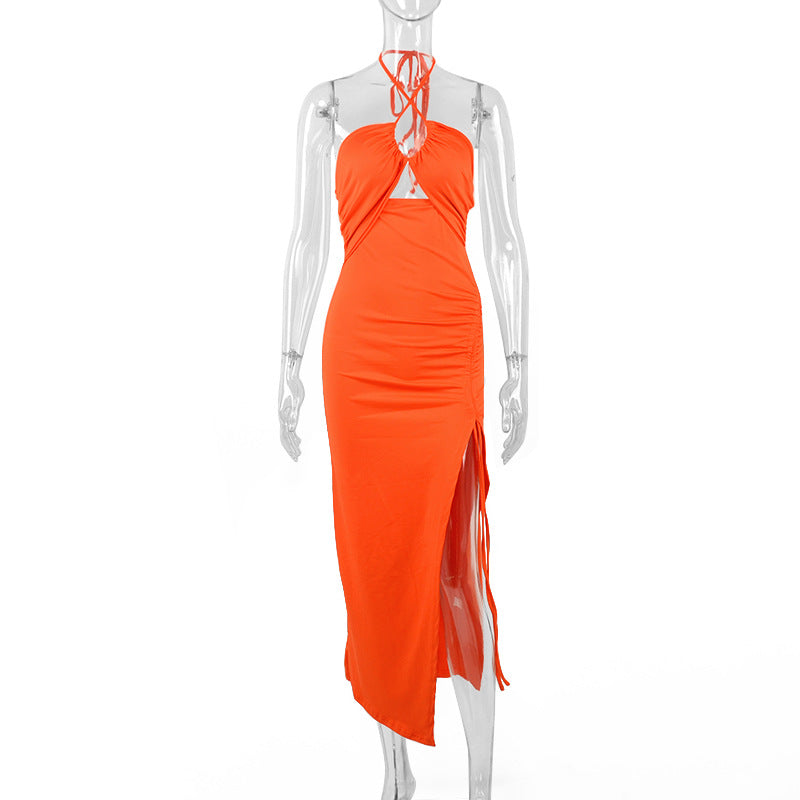 The Saint-Tropez Ruched Halter Maxi – image 12