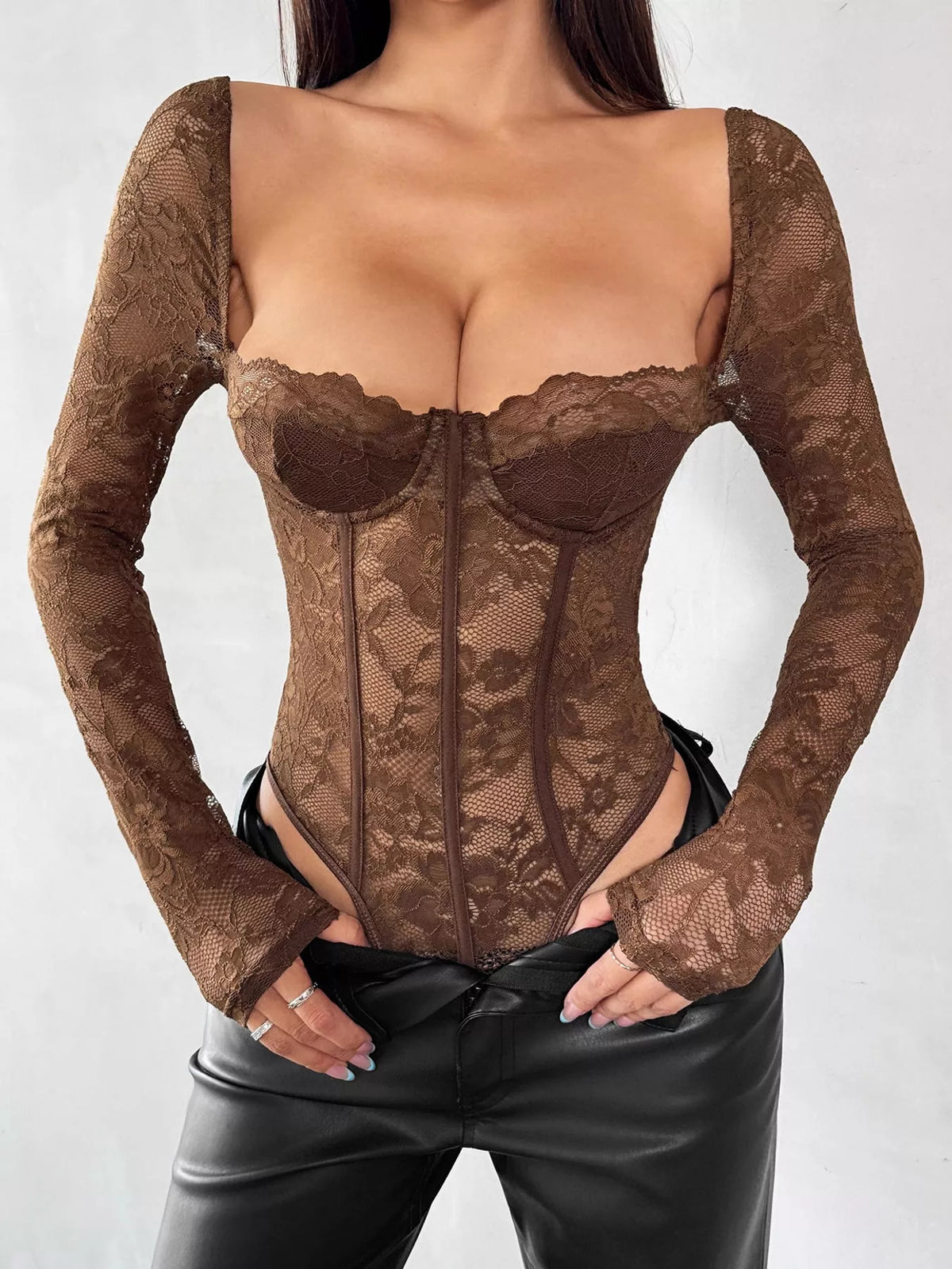 The Lace Corset Bodysuit – image 1