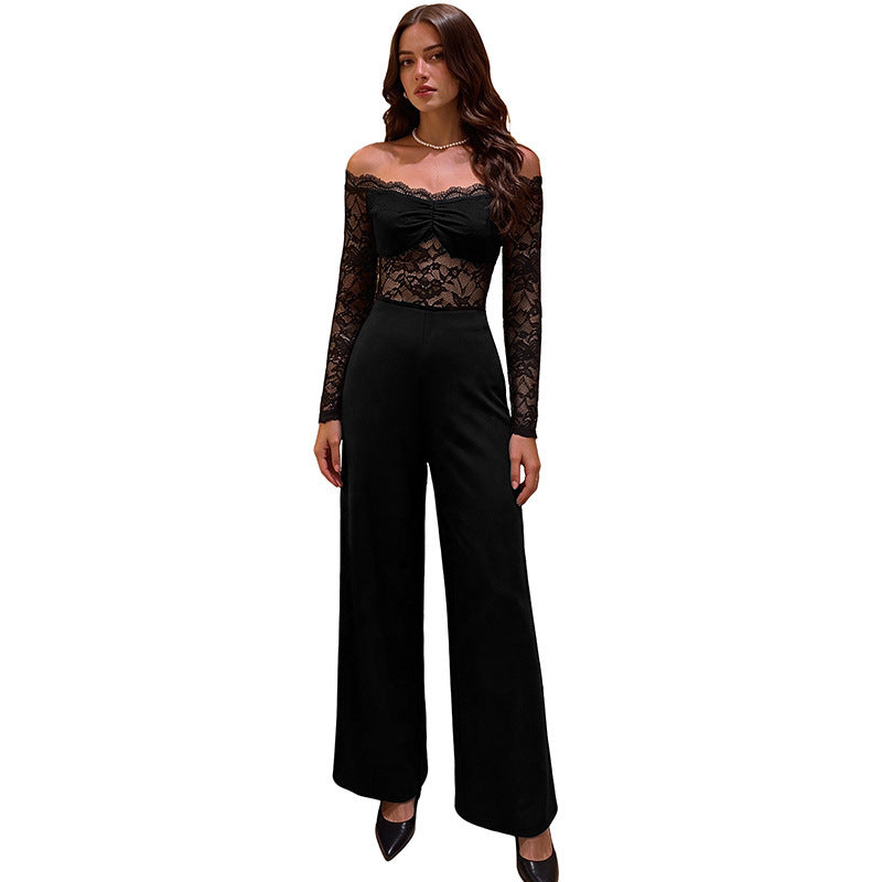 The Contour Off-Shoulder Lace Jumpsuit – image 5