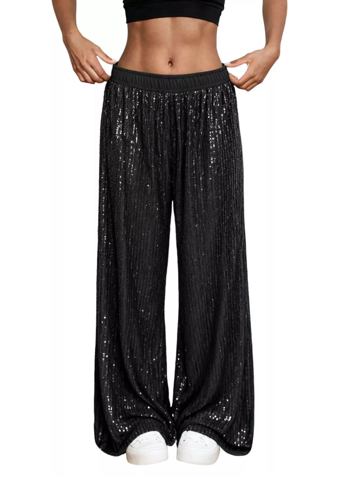 The Champagne Sequin Wide-Leg Pants – image 16