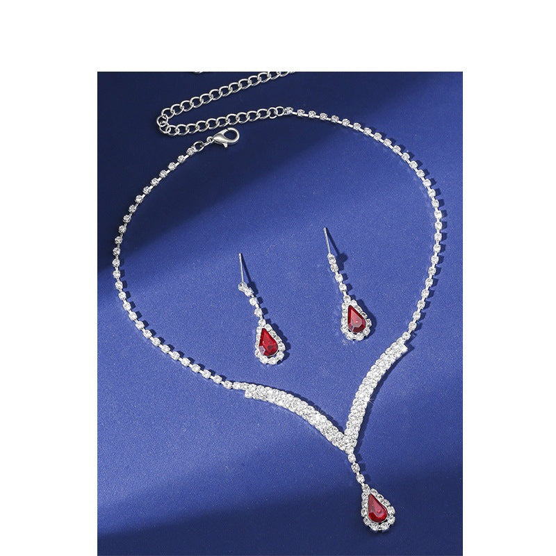 The Ruby Riviere Crystal Necklace Set – image 6