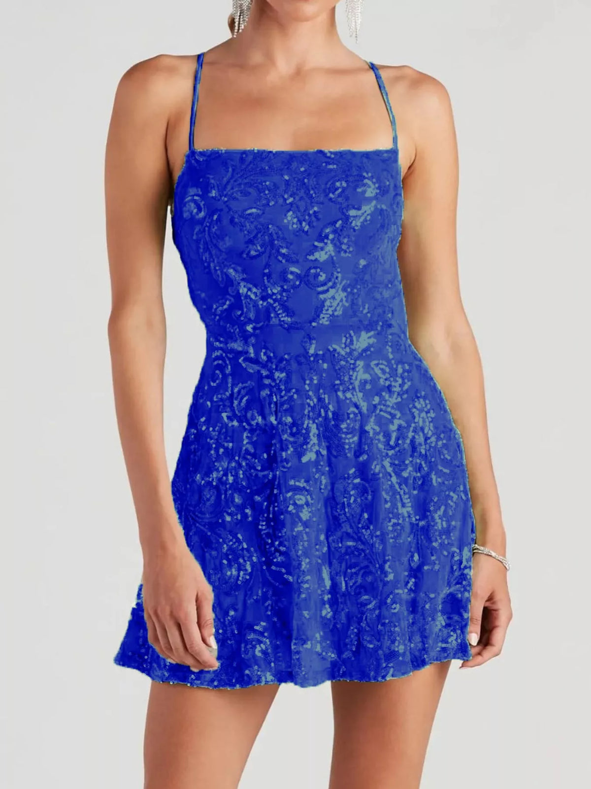 The Prism Square-Neck Sequin Mini – image 16
