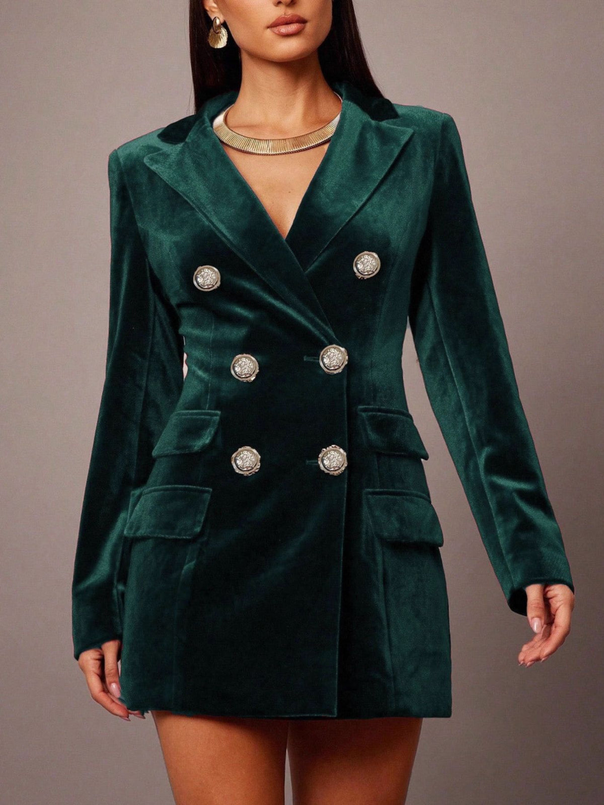 The Sovereign Velvet Blazer Dress – image 8