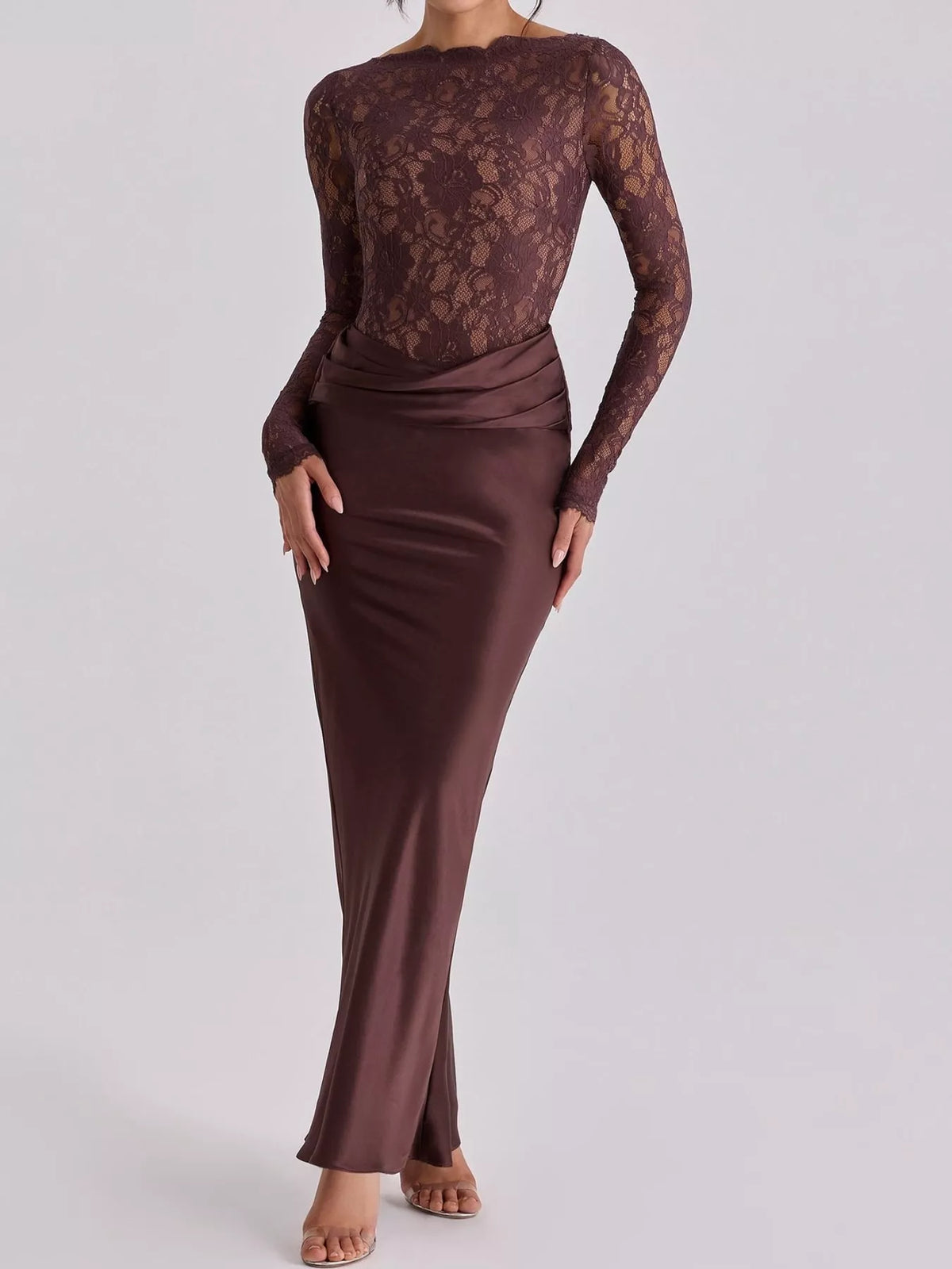 The Contessa Lace & Satin Maxi – image 5