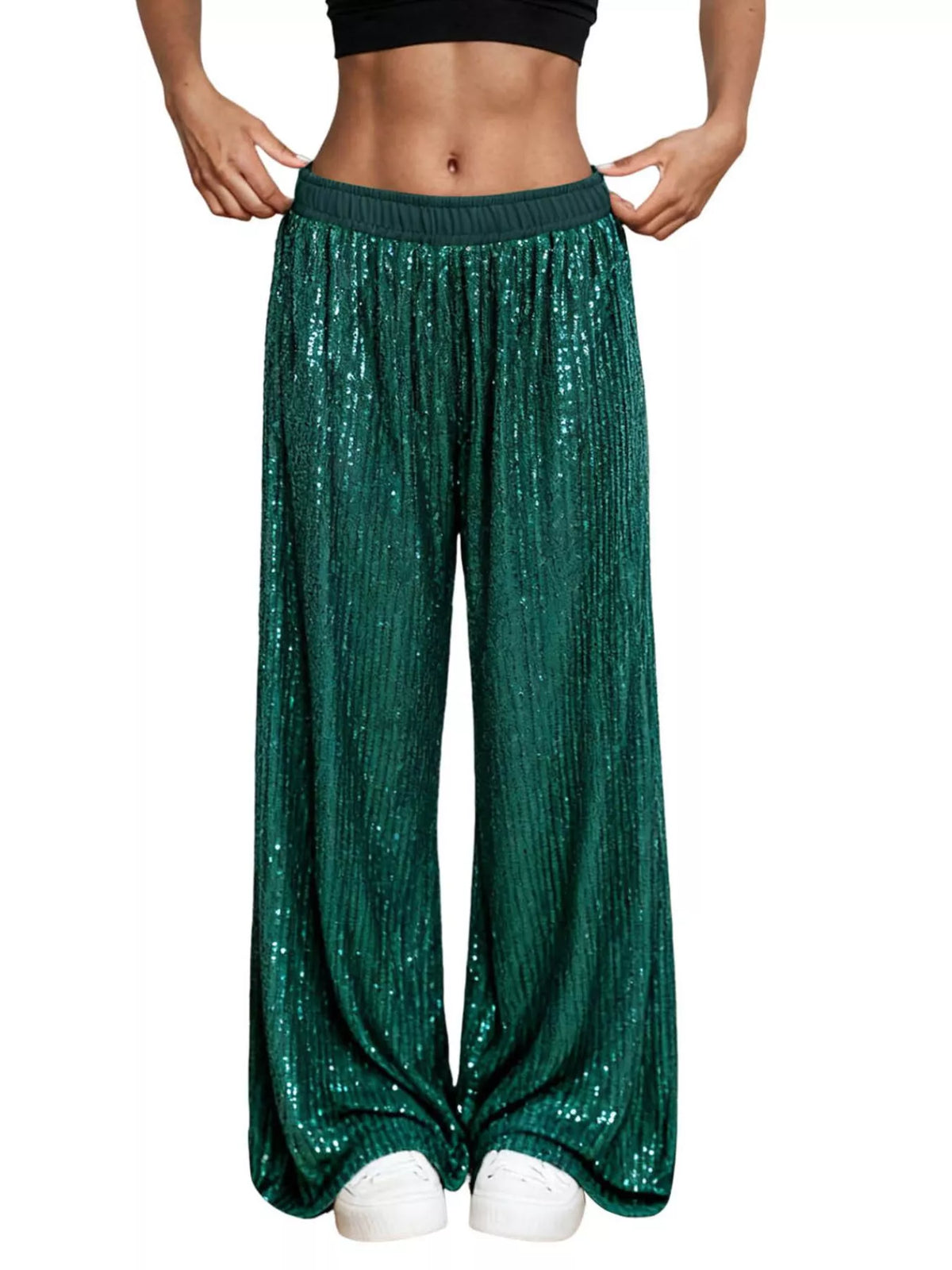 The Champagne Sequin Wide-Leg Pants – image 10