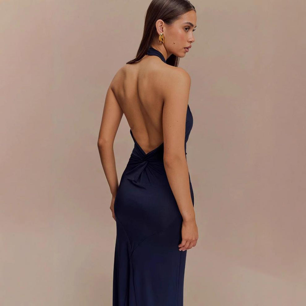 The Muse Open-Back Halter Maxi – image 7