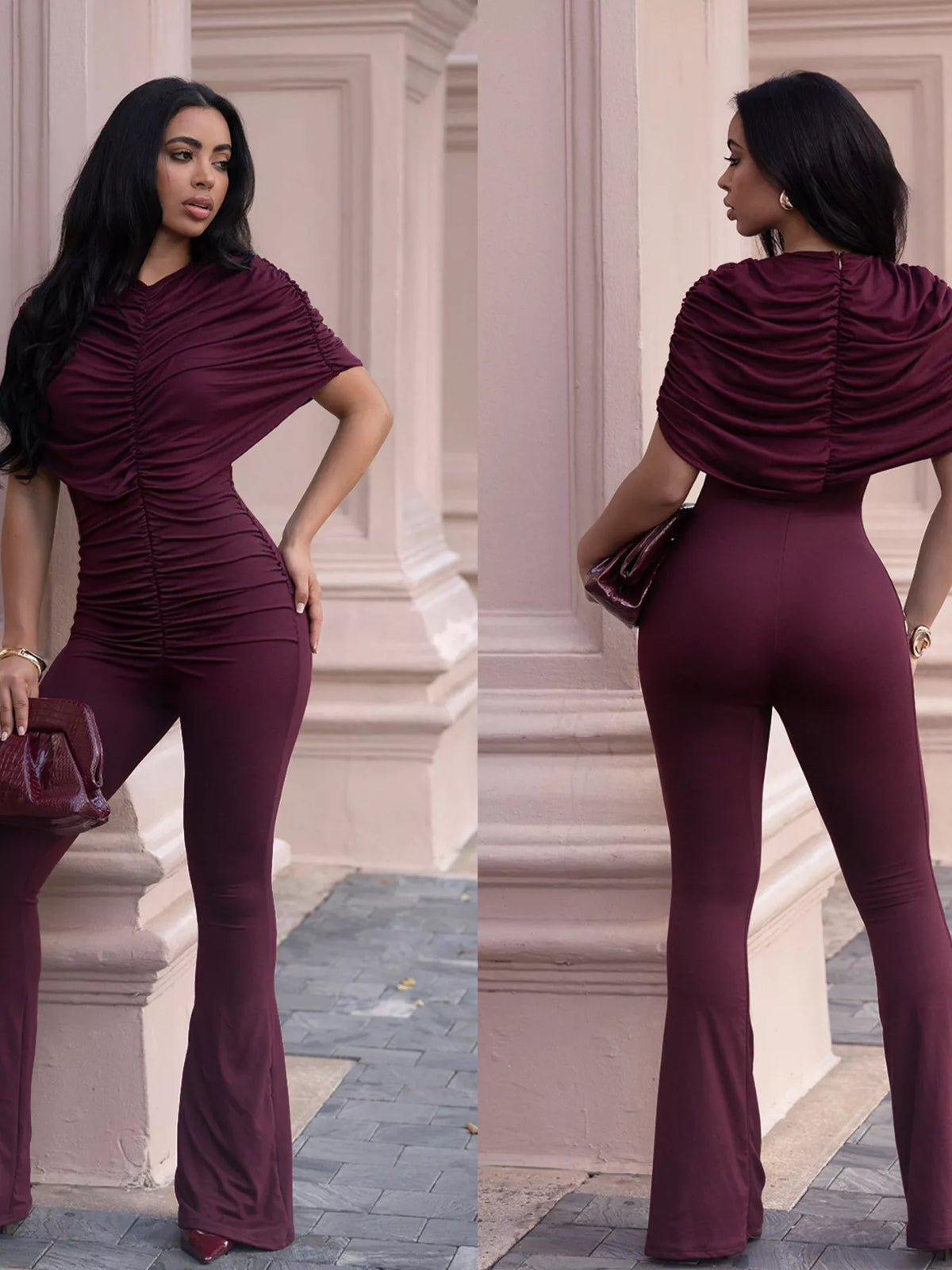 The Ruched Flare Jumpsuit – image 7