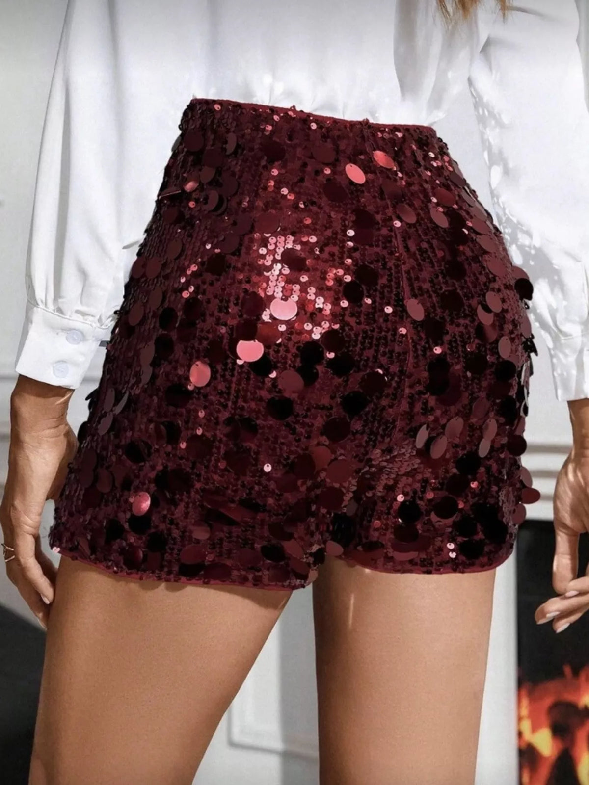 The High-Waist Sequin Shorts – image 12