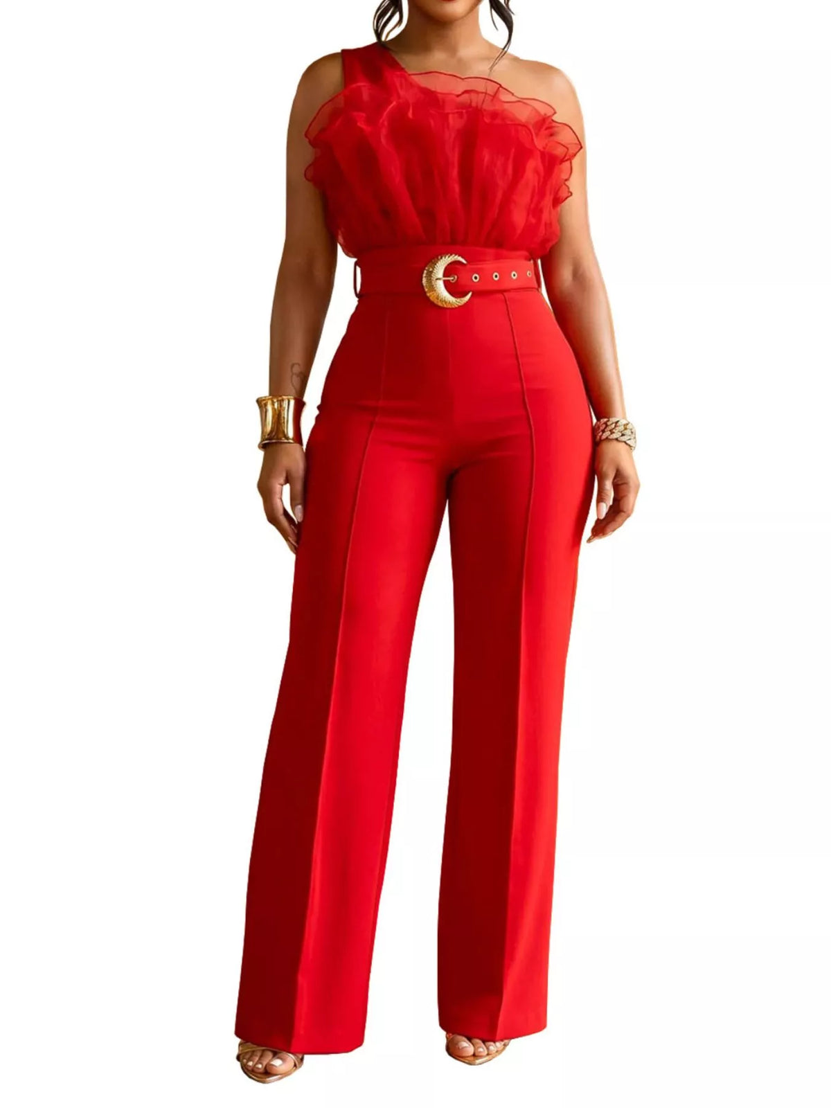 The Ruffle One-Shoulder Jumpsuit – image 8