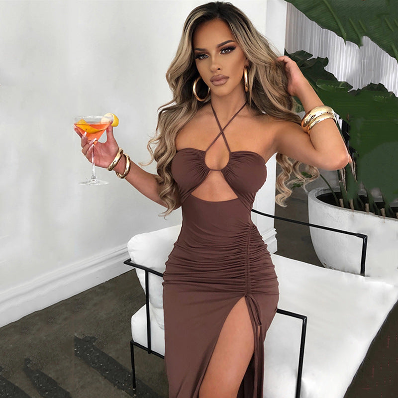 The Saint-Tropez Ruched Halter Maxi – image 10
