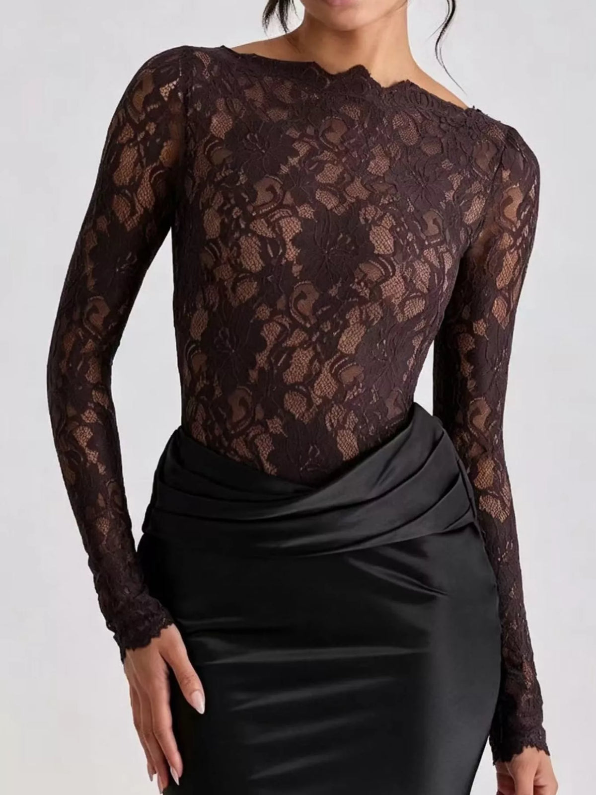 The Contessa Lace & Satin Maxi – image 17