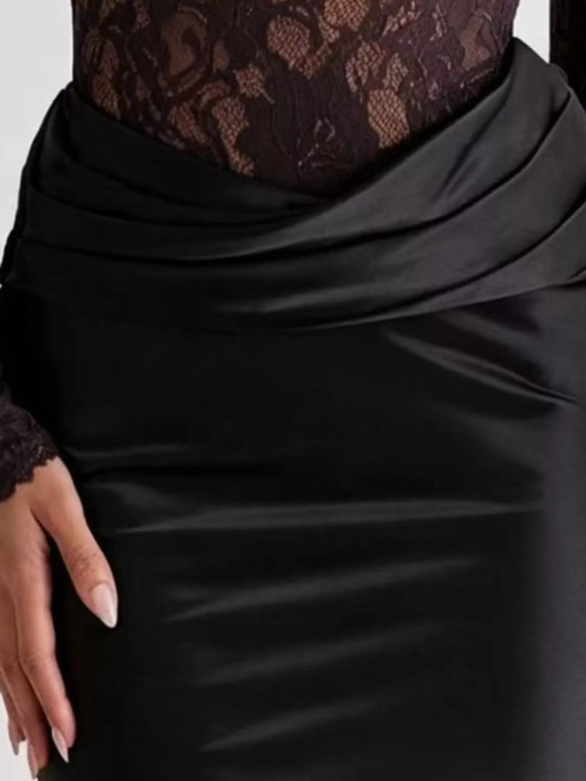 The Contessa Lace & Satin Maxi – image 19