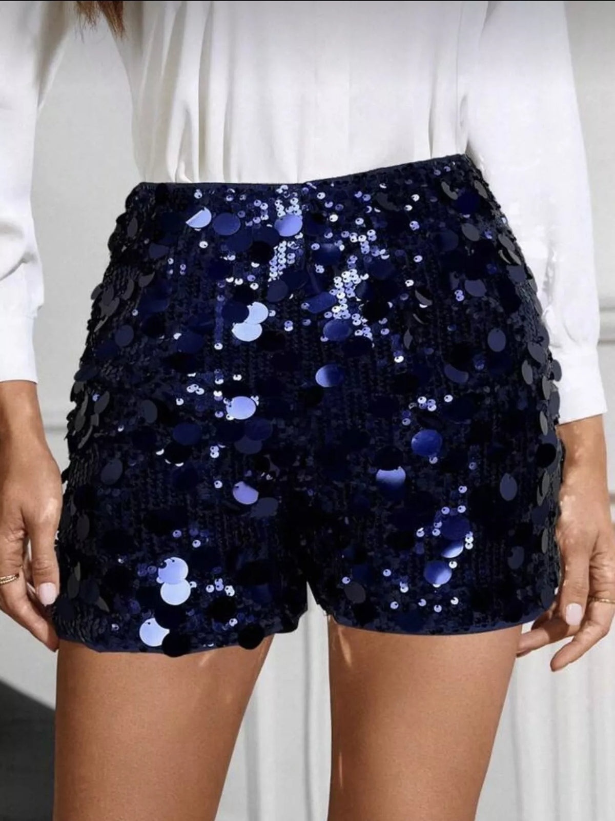 The High-Waist Sequin Shorts – image 15