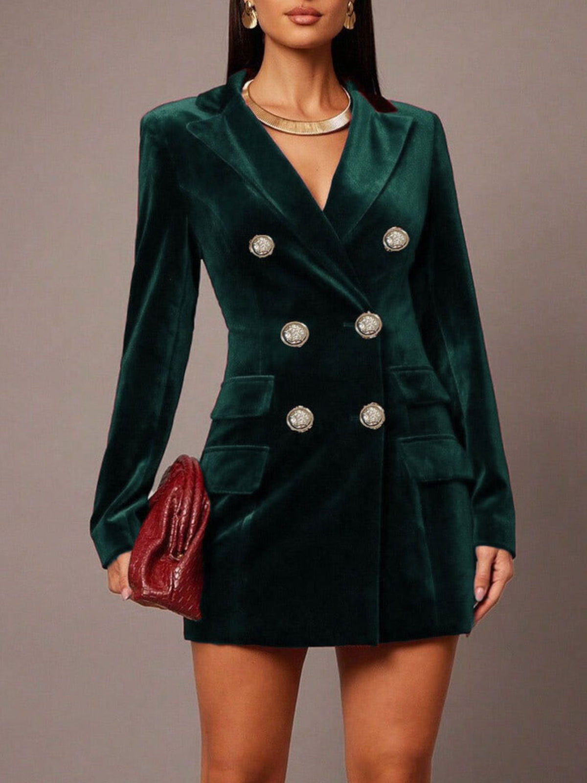 The Sovereign Velvet Blazer Dress – image 7