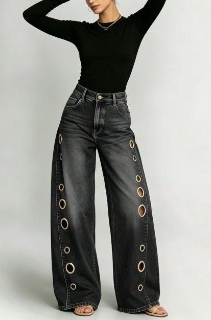 The Grommet Wide-Leg Washed Jean – image 3