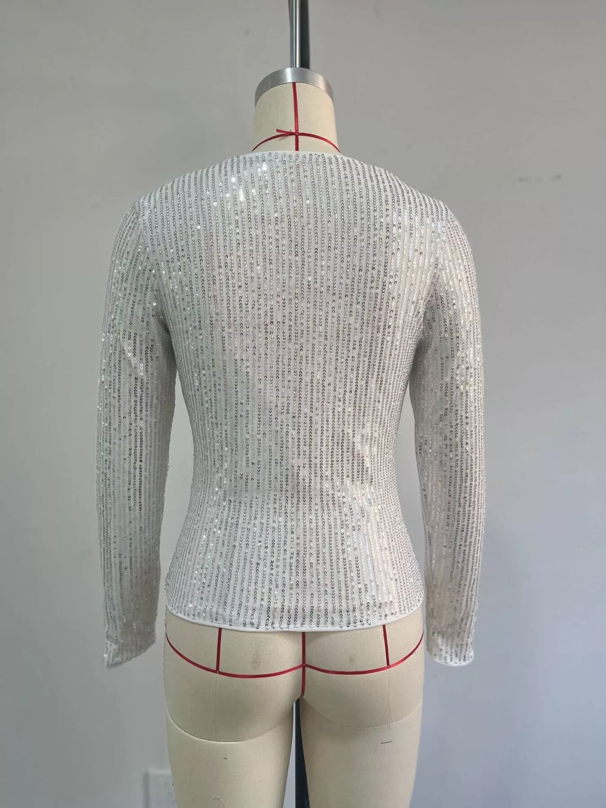 The Sequin Long-Sleeve Crop Top – image 16