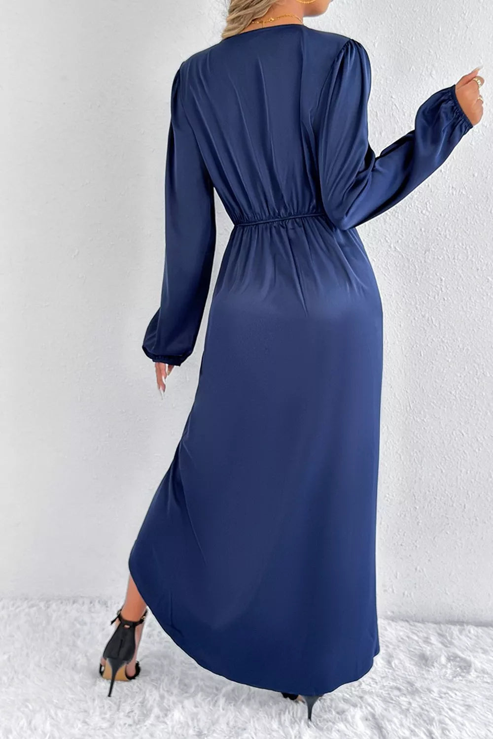 The Satin Balloon-Sleeve Midi – image 10