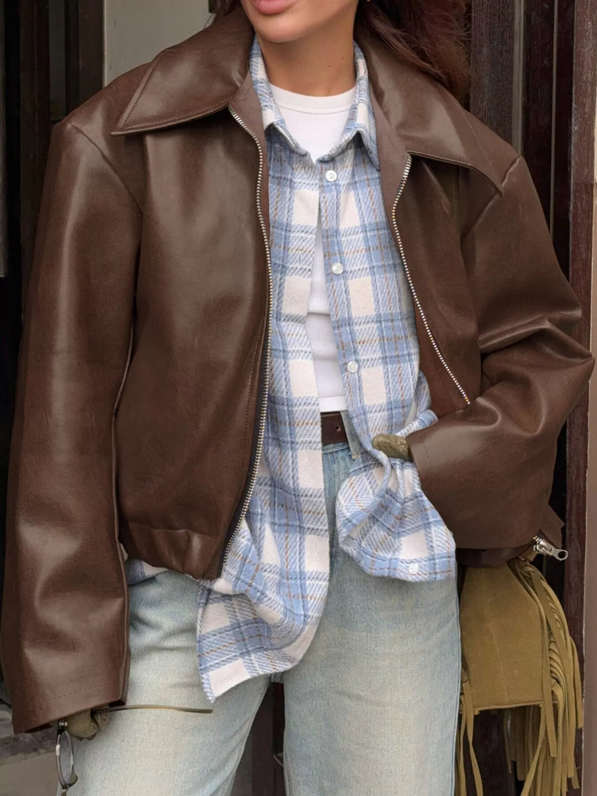 The Soho Faux Leather Jacket – image 7
