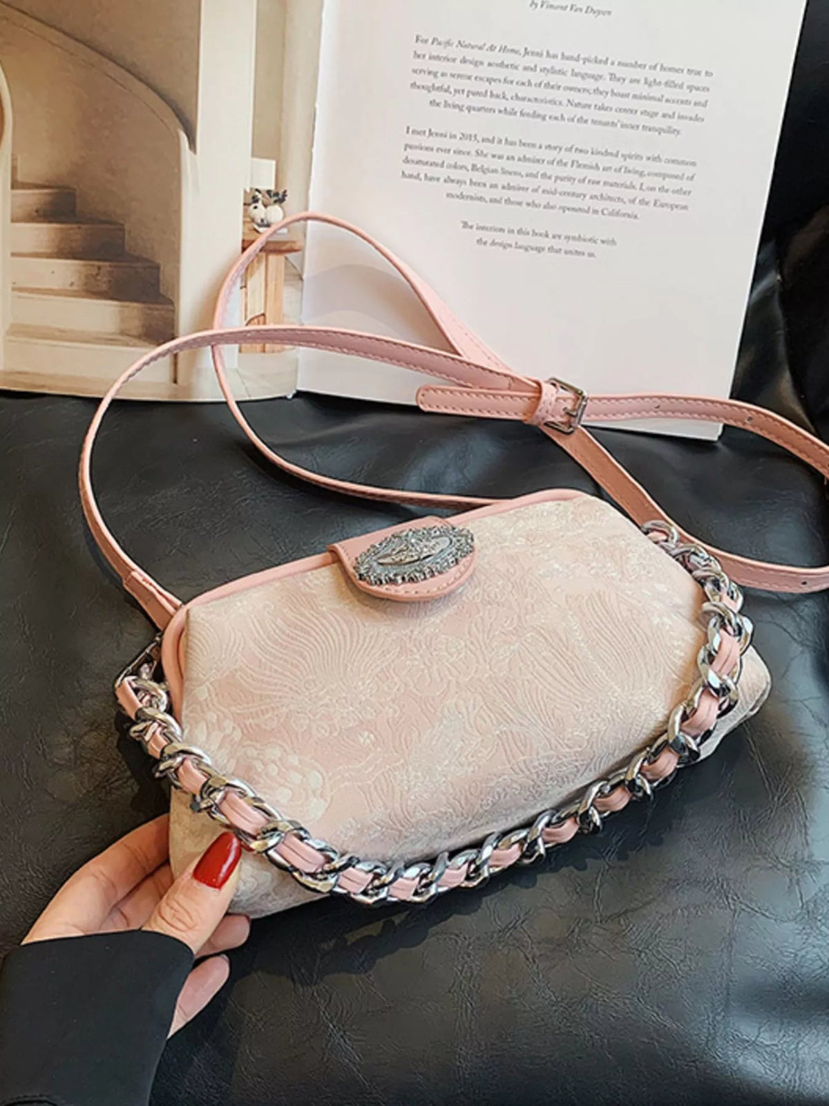 The Embroidered Chain Mini Bag – image 10