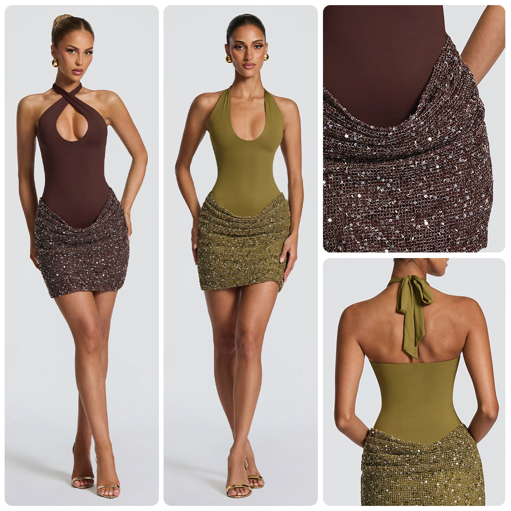The Cocoa Cross-Strap Sequin Mini – image 2