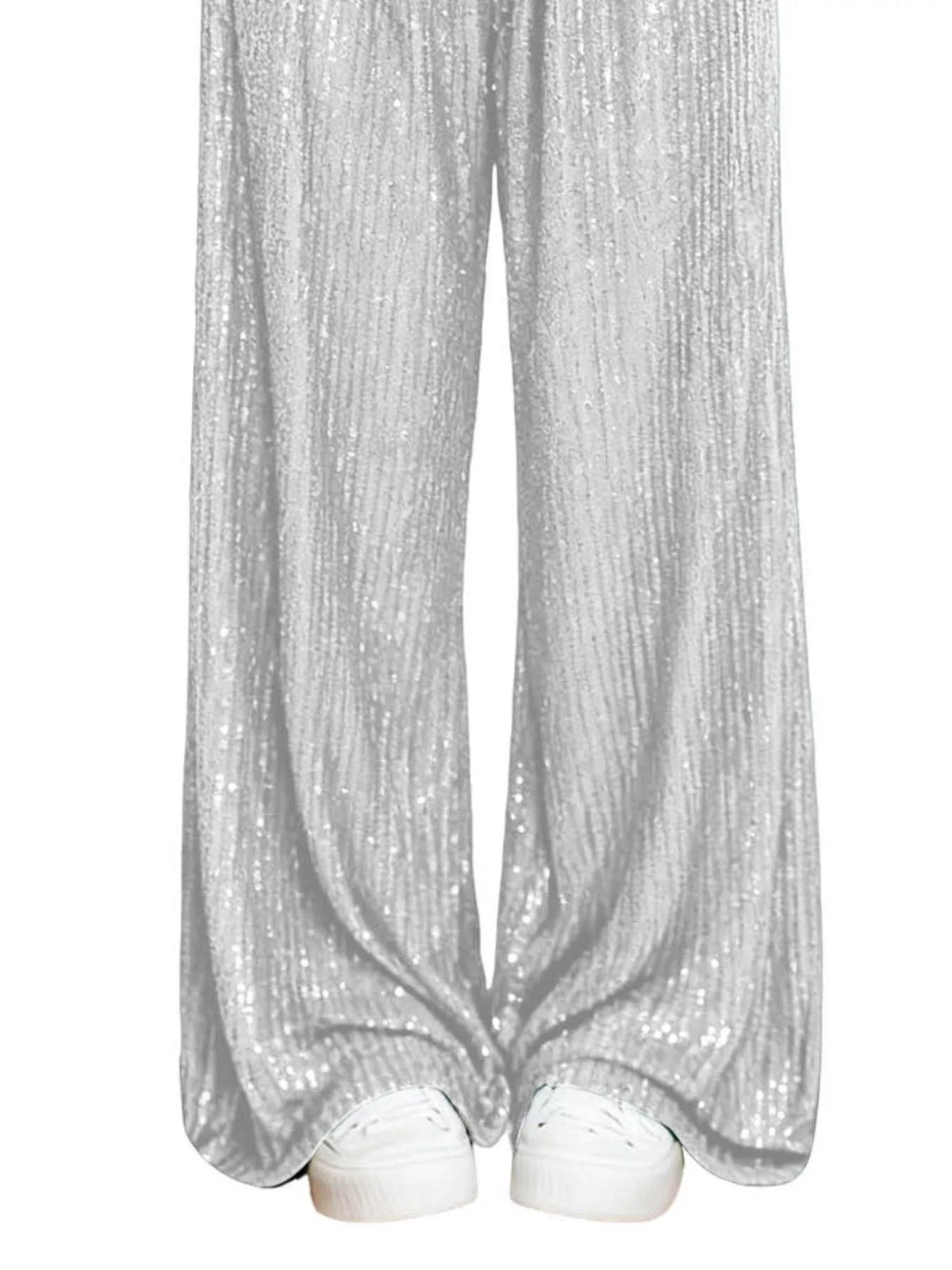 The Champagne Sequin Wide-Leg Pants – image 9