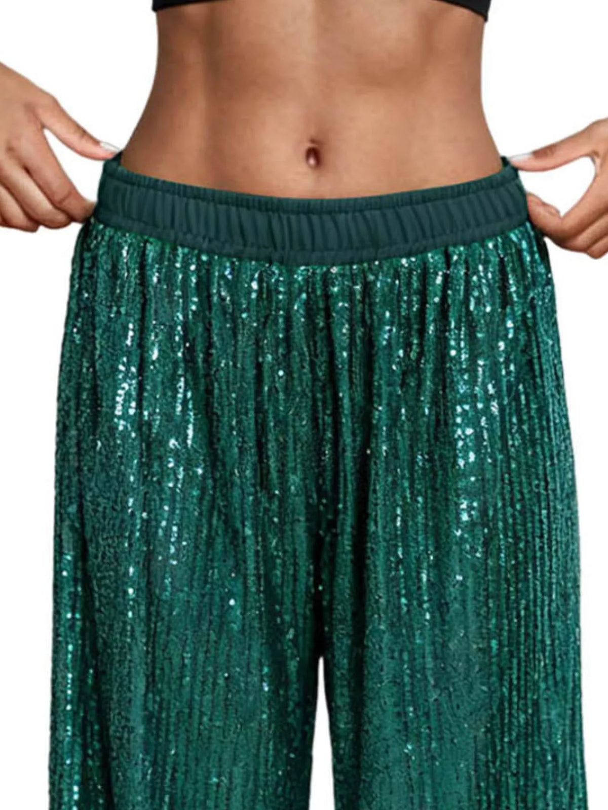 The Champagne Sequin Wide-Leg Pants – image 11