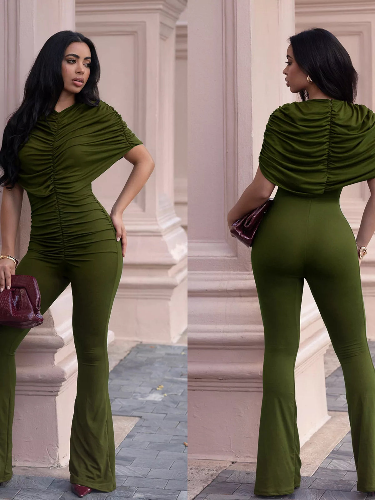 The Ruched Flare Jumpsuit – image 12