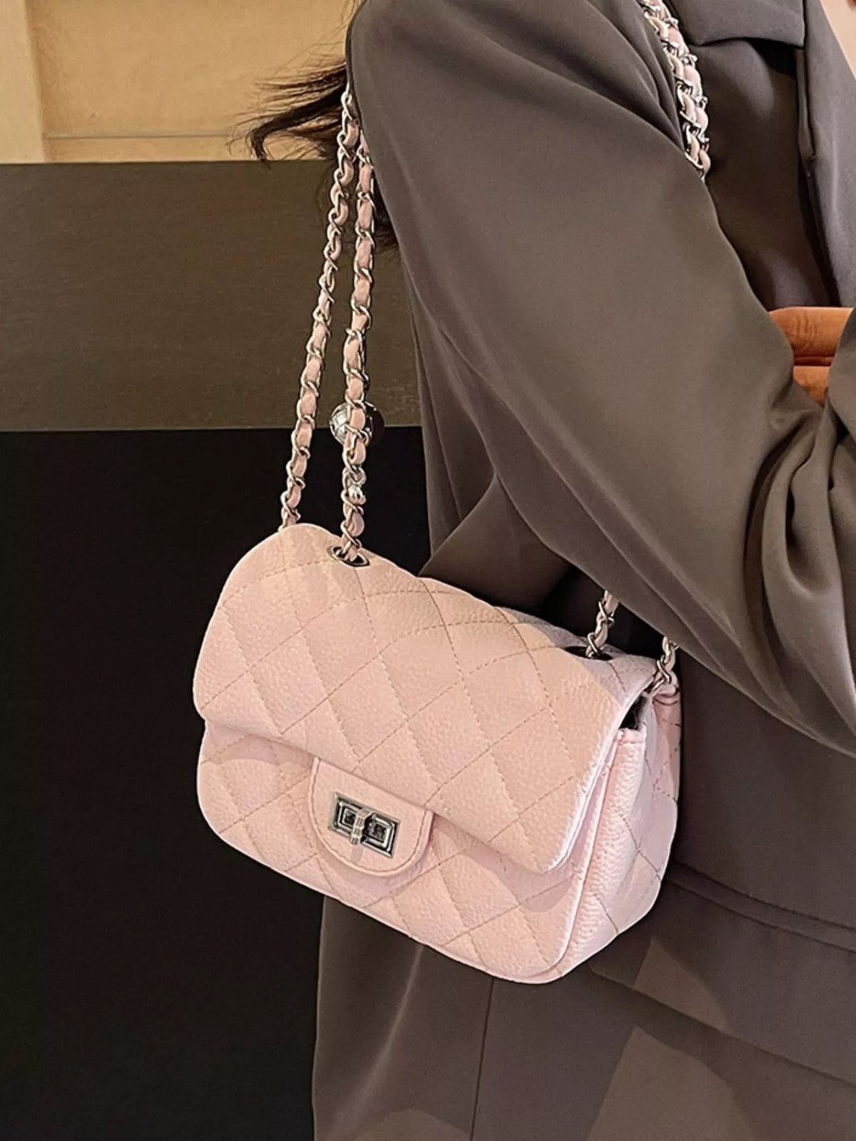 The Quilted Chain Mini Bag – image 7