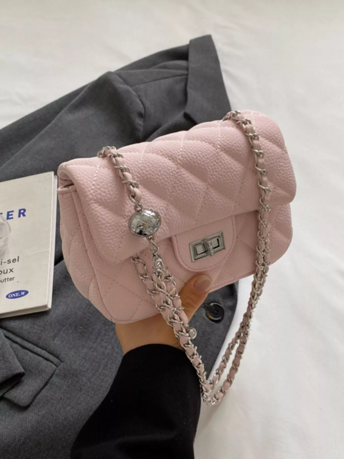 The Quilted Chain Mini Bag – image 10