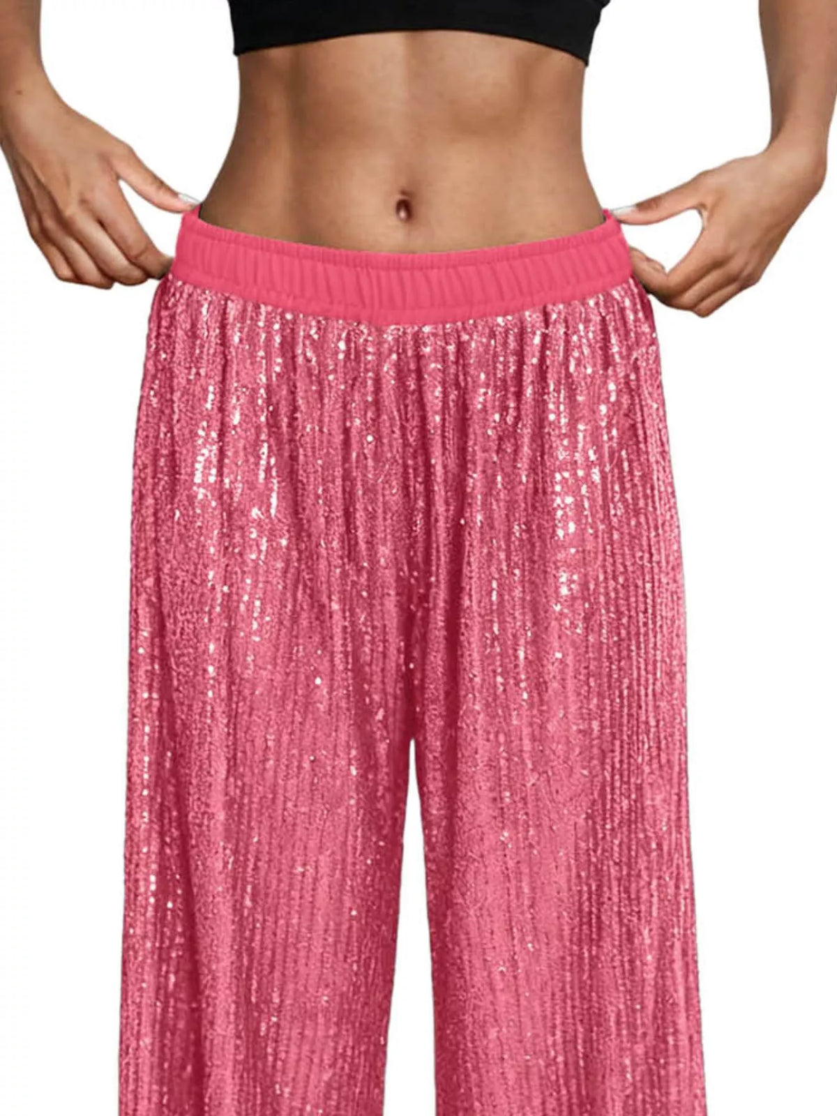 The Champagne Sequin Wide-Leg Pants – image 23