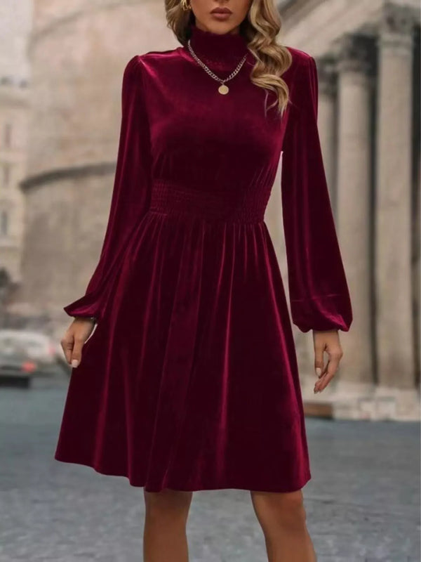 The Velvet High-Neck Mini