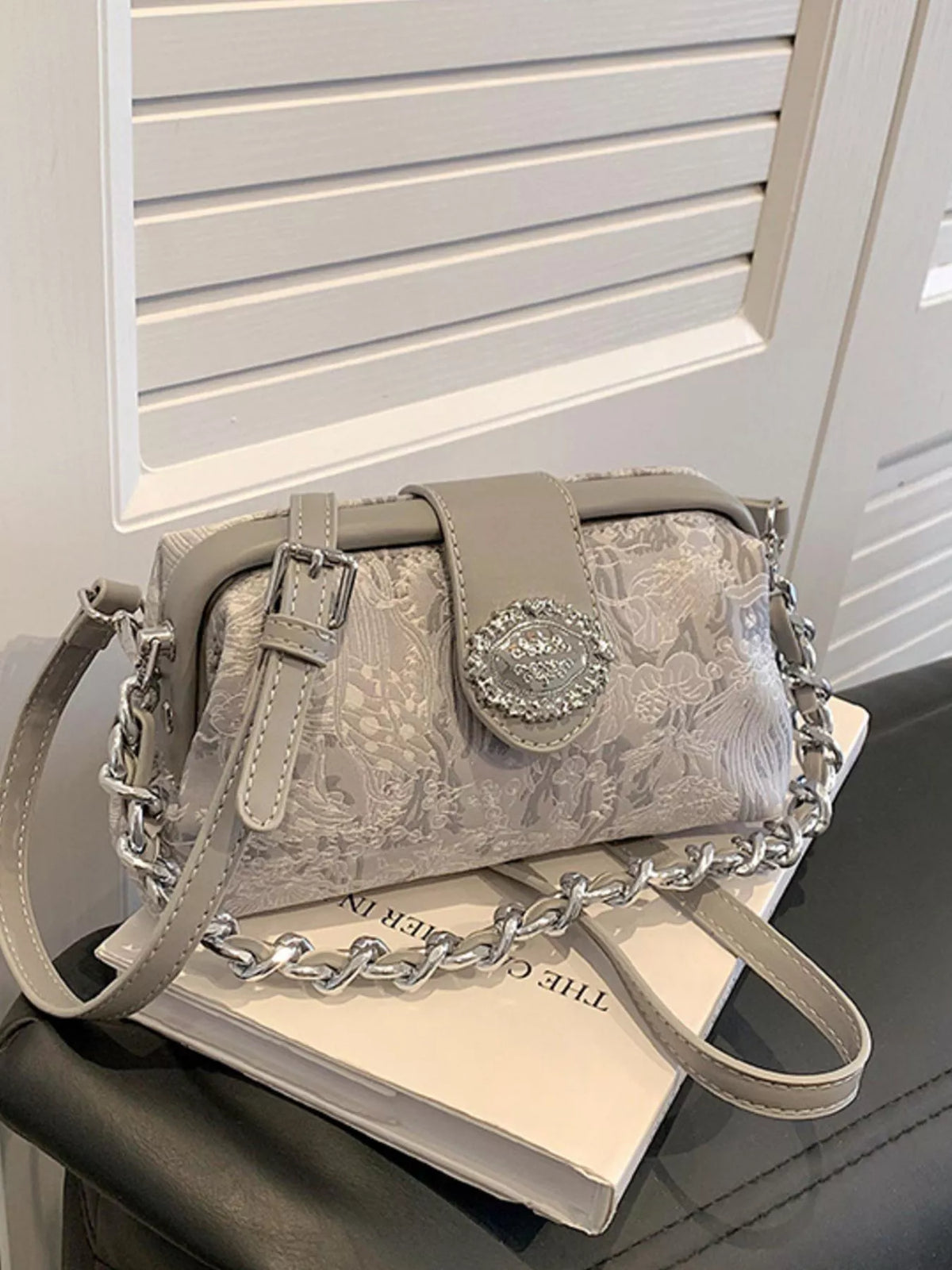 The Embroidered Chain Mini Bag – image 3