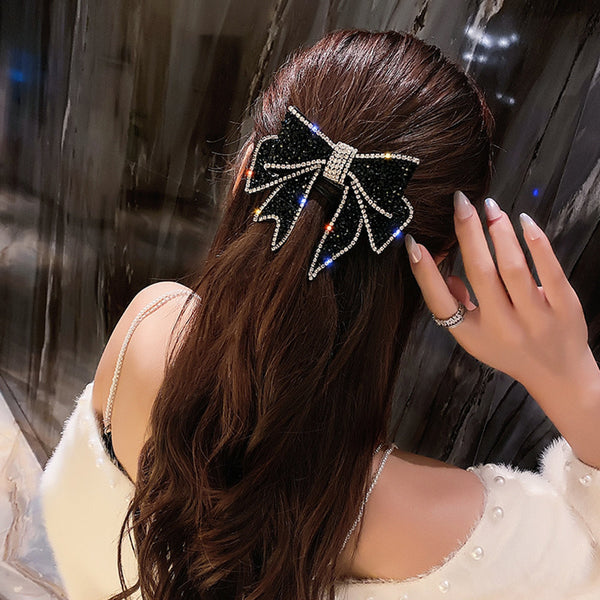 The Crystal Bow Hair Clip