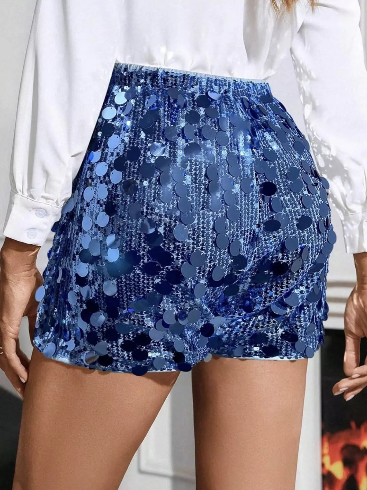 The High-Waist Sequin Shorts – image 18