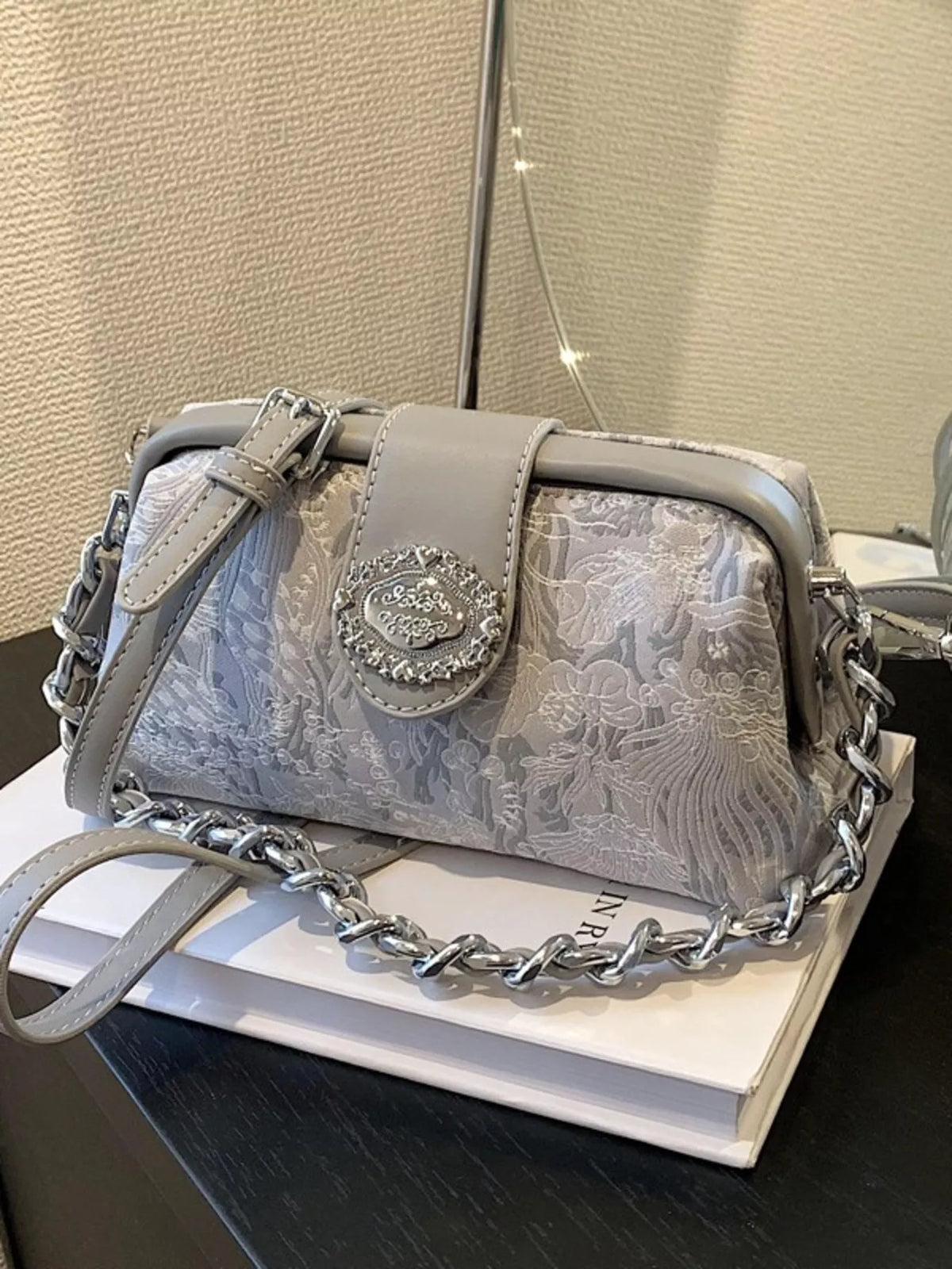The Embroidered Chain Mini Bag – image 2