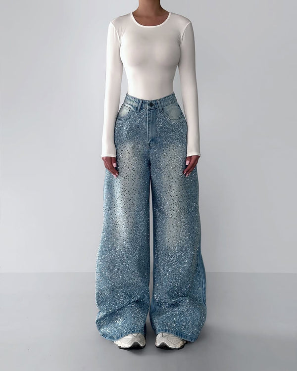 The Crystal Wide-Leg Jeans