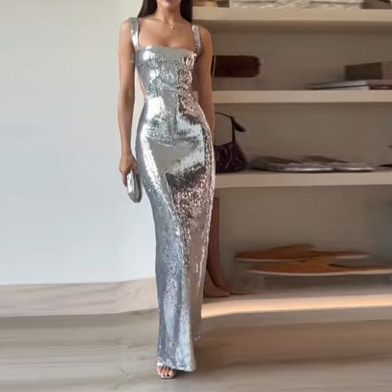 The Mercury Sequin Column Maxi – image 1