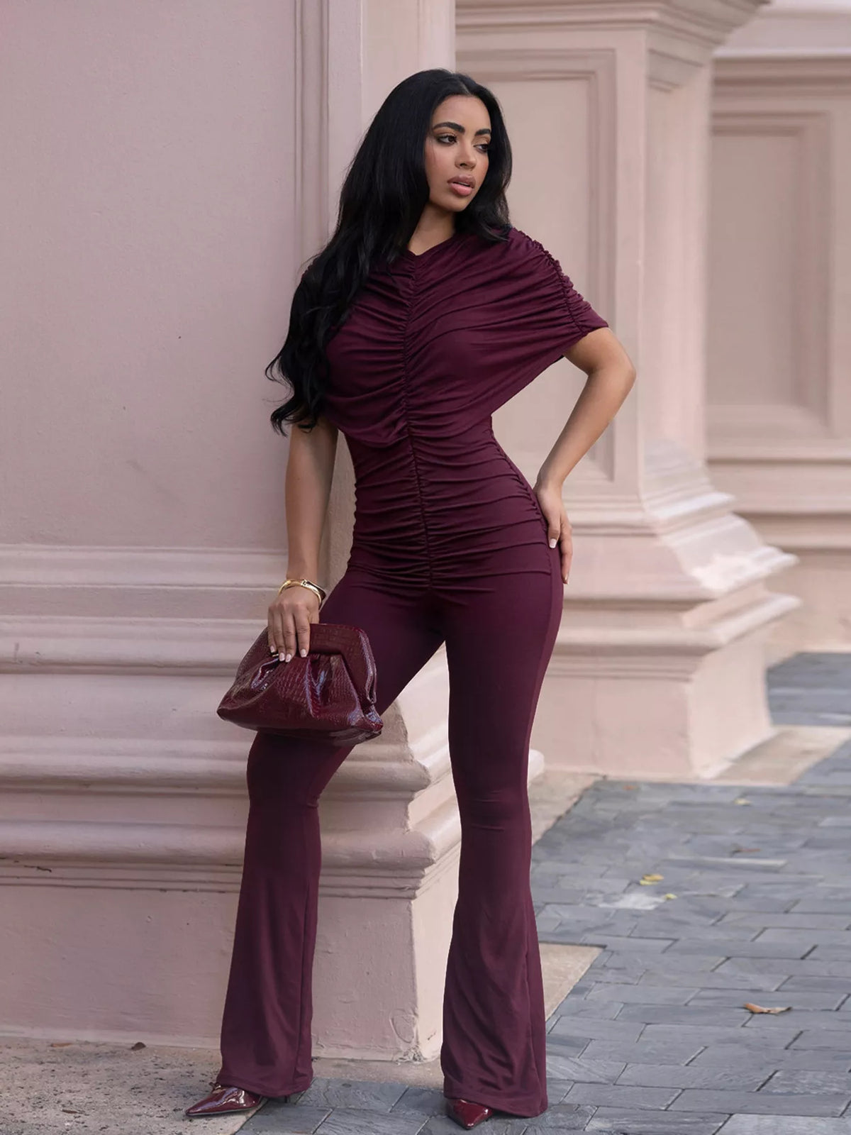 The Ruched Flare Jumpsuit – image 5
