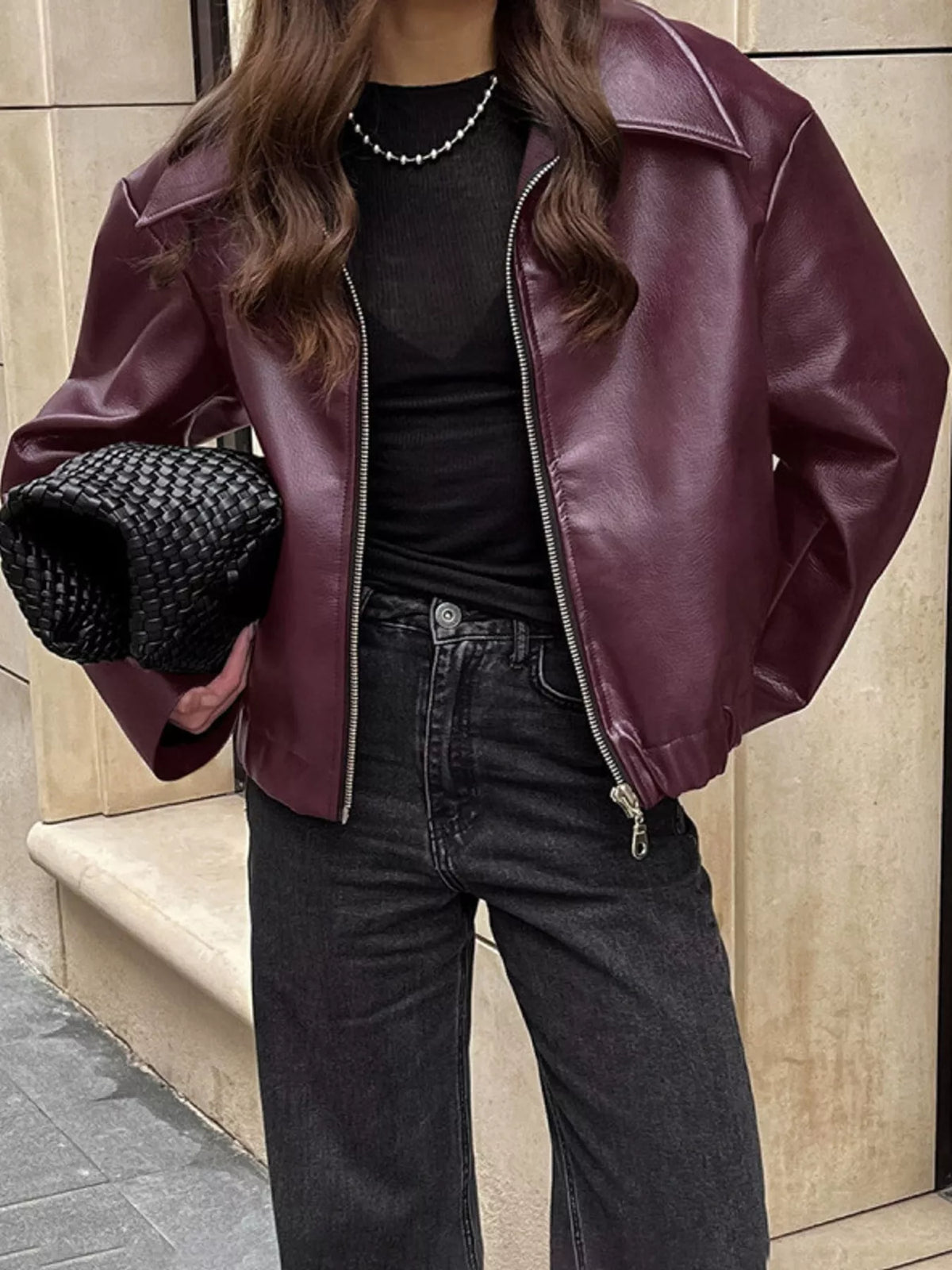 The Soho Faux Leather Jacket – image 1